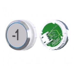 TOPAZ Button HR blue stainless steel with JST connector -1 - OCTÉ