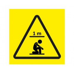 Sign - position in refuge space - crouching (1 m) - OCTÉ