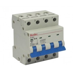 Tetra polar circuit breaker, tripping current D, 16 A - OCTÉ