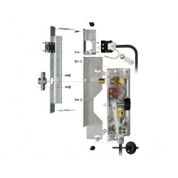 Ersatz KIT Riegel S1D links, Entriegelung parallel, quadratisch - OCTÉ