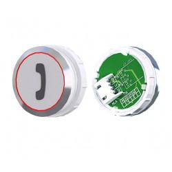 TOPAZ Button HR red stainless steel with JST connector PHONE - OCTÉ