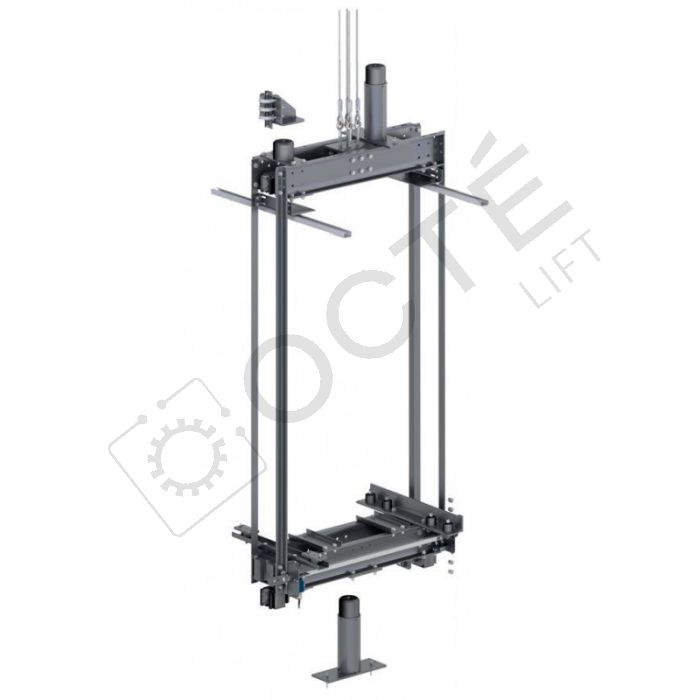 Car frame KIT for round Guide up to 400 kg and 0.63 m/s