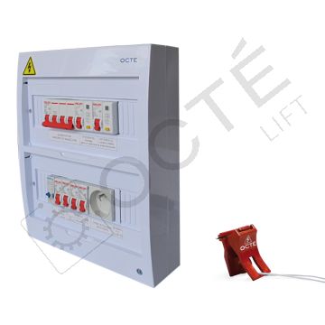 Machine room power supply unit 63 A tripping current C with locking system