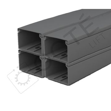 Goulotte pleine l 60 mm H 40 mm couleur gris foncé L 2 m (lot : x4)