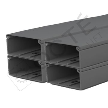 Goulotte pleine l 120 mm H 40 mm couleur gris clair L 2 m (lot : x4)