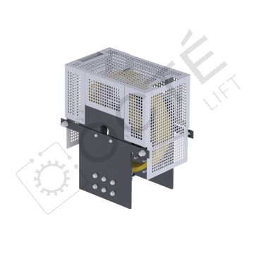 Attelage cabine support de poulie mouflage