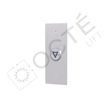 TOPAZ HR boite palière inox brossé précâblée 1 bouton