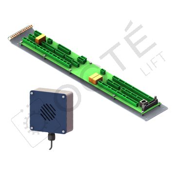 VERSO Carte toit de cabine longue EN 81-20 + Haut-Parleur déporté