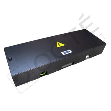 VERSO Boîtier toit de cabine AMSLIFT tôle RAL9011 EN 81-20 + prise 230 V type F