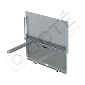 Garde-pieds rétractable 2 vantaux PL 0650 tôle galvanisée