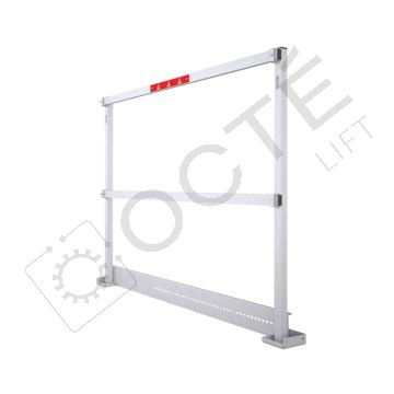 Garde-corps avec équerres de fixation