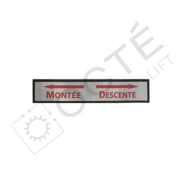 Etiquette montée descente