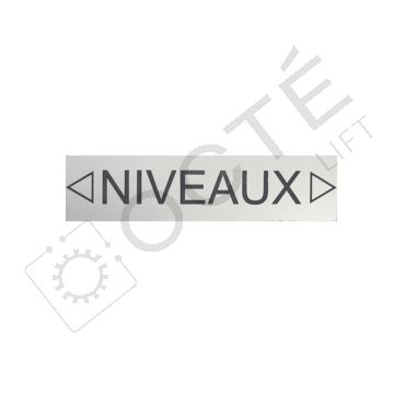 Plaque flèche niveaux