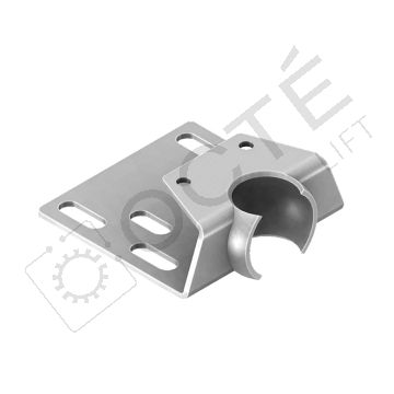 Metal support for pump guide shoe