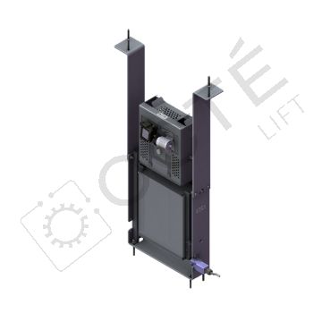 Tendeur support de limiteur R5 & capot (sans câble) EN81-20