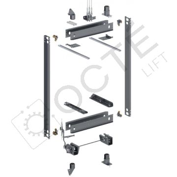 NEMO KIT étrier pour guide T jusqu'à 630 kg et 1 m/s