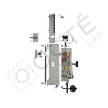 LLW lock on B60 L dev. perp. bevelled subst. kit