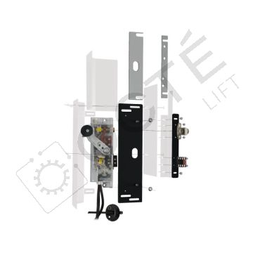 Kit subst. serrure ferronnerie int. gaine D dév. para. carré