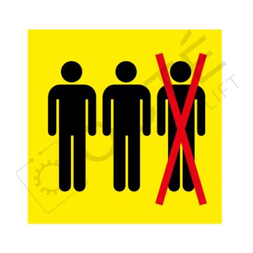 Panonceau - accès toit de cabine et (ou) cuvette - 2 personnes