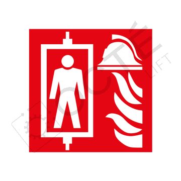 Panonceau - pompier 100x100 mm (avec adhésif)