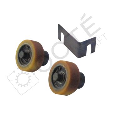 Galet de roller Ø 40 monté sur axe excentrique (x2)