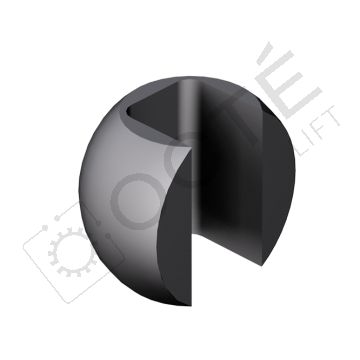 Rotule caoutchouc pour coulisseau à rotule