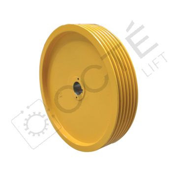 MANGO 950 Poulie Ø 520 / 6 gorges pour câble Ø 10