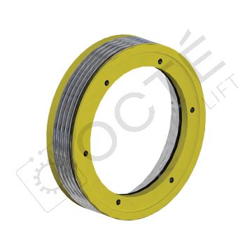 MOSAR MOD Poulie de traction Ø400 5x10mm, pas 17, gorges V35° sous taille 97°