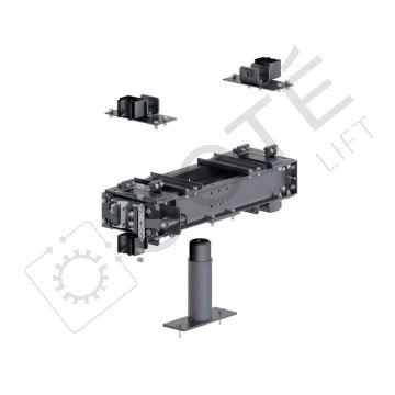 Traverse basse pour guide rond jusqu'à 630 kg et 1 m/s