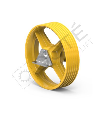 Poulie &agrave; paliers &Oslash;400 5x&Oslash;10 P=17 axe &Oslash;55 O=000 EE=000 S=240