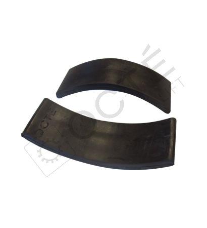 Bloque porte caoutchouc pour porte coulissante (x2)