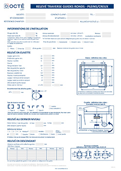 Traverse guides ronds